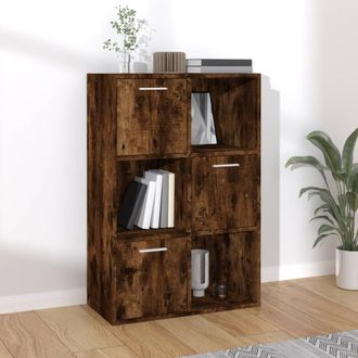 vidaXL Mueble De Almacenaje Roble Ahumado 60x29,5x90 Cm Vidaxl