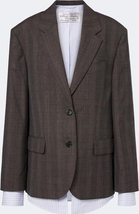Acne Studios Checked wool-blend blazer