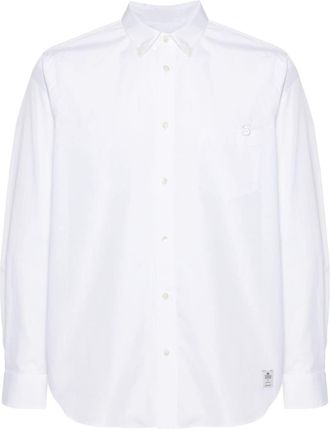 sacai Thomas Mason shirt - men - Cotton/Rayon - 3 - White