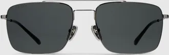 Gucci Specialized-fit Navigator Sunglasses, Black