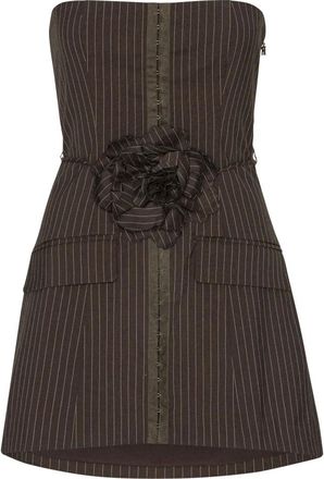 Rotate ROTATE Birger Christensen, Short Dresses, female, Brown, Size: XS Rotate Dresses Brown