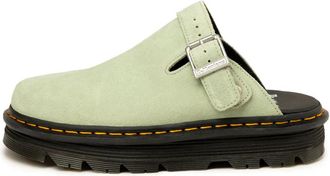 Dr. Martens Zebzag Suede Casual Slingback Platform Mules Sage Green 31937300