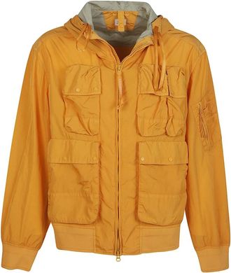 C.P. Company Chrome-R Goggle Jacket - Heren - Zomerjassen - Geel - L - Nylon - Jassen