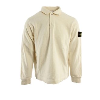 Stone Island Polo Shirts - Heren - Polos - Beige - S - Katoen - Tops