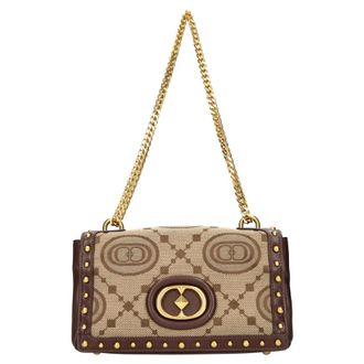La Carrie Tassen, Dames, Beige, ONE Size, Leer, LA Carrie