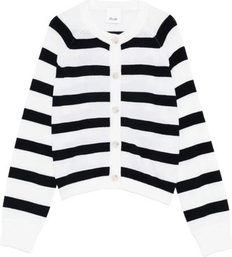 Allude Gestreept vest - Wit