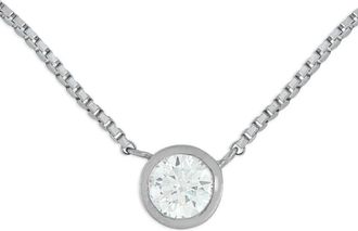 Luxury Bazaar Collana in platino con diamanti - Argento