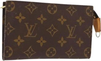 Louis Vuitton Pre-owned Clutches, female, Brown, Size: ONE SIZE Pre-owned Canvas Pouch