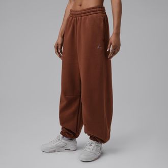 Nike Jordan Womens Jordan Brooklyn Pants in Brown | IM7314-265