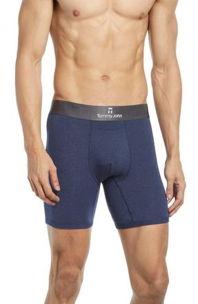 Tommy John Second Skin 6-Inch Boxer Briefs in Stripe Mountain Dress Blues at Nordstrom, Size Small