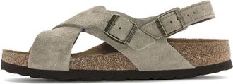Birkenstock Tulum Suede Leather Narrow Fit Sandals Taupe 1024110