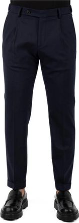 Berwich Herenbroek Klassieke Stijl - Heren - Nette broeken - Blauw - XL - Wol - Broeken