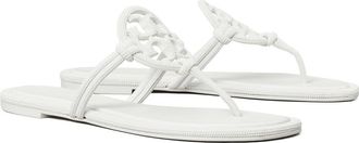 Tory Burch Miller Knotted Pav&eacute; Thong Sandal in Optic White at Nordstrom, Size 10.5