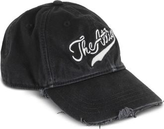The Attico logo-embroidered baseball cap - Black