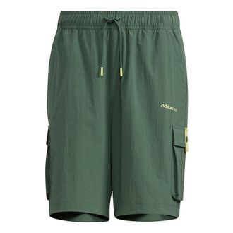 adidas neo M Sw Wvn Ut Sh Pocket Sports Short Pant Male Green H45166