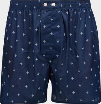 Derek Rose Men & apos;s Nelson Micro-Print Boxer Short