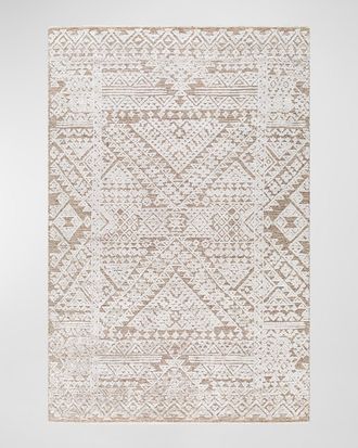Surya Rugs Amina Dark Beige Hand-Knotted Rug, 6 x 9