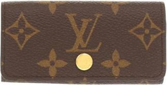 Louis Vuitton Pre-owned Accessories, female, Brown, Size: ONE SIZE Pre-owned Canvas Key-holder