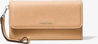 Michael Kors Jet Set Medium Pebbled Leather Convertible Wristlet