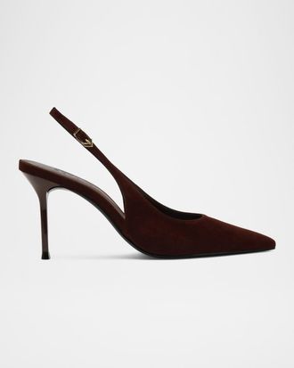 Schutz Alicia Suede Slingback Pumps