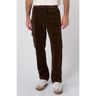 Liverpool L.A. Corduroy Cargo Joggers in Brown at Nordstrom, Size Xx-Large