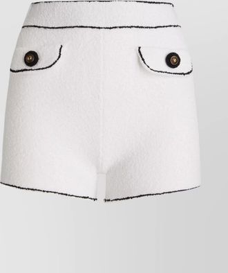 Moschino contrasting trim tailored shorts