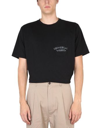 Universal Works Organic Cotton Crewneck T-Shirt - Black