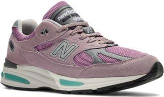 New Balance Gender Inclusive 991 v2 Sneaker in Polignac/Toadstool at Nordstrom, Size 9.5 Womens