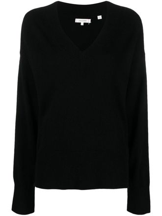 Chinti and Parker V-neck knitted jumper - Black