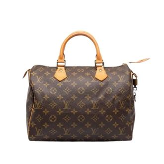 Louis Vuitton Pre-owned Speedy 30 - Dames - Pre-owned - Bruin - Maat: ONE Size Zijde