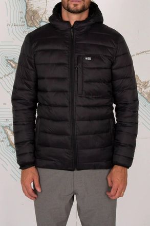 Salty Crew Barrier Quilted Jacket In Black