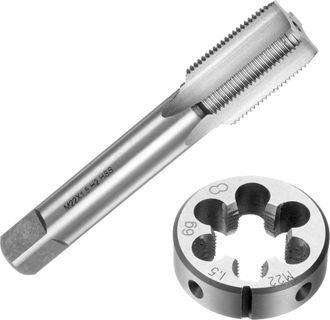OEM Machos Y Terrajas, M&eacute;tricos M22 X 1.5, Herramientas Para Roscar Y Dar Forma, Kit De Machos Y Terrajas Para Reparaci&oacute;n De Roscas De Tuercas Y Tornillos
