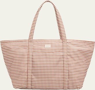 Loeffler Randall Dina Travel Gingham Tote Bag
