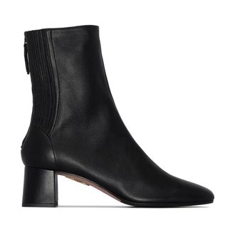 Aquazzura Schoenen, Dames, Zwart, 39 EU, Leer, Saint Honore Bootie 50