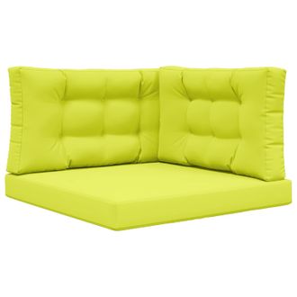 vidaXL Coj&iacute;n Para Sof&aacute; De Exterior 3 Pcs Verde Poli&eacute;ster Vidaxl