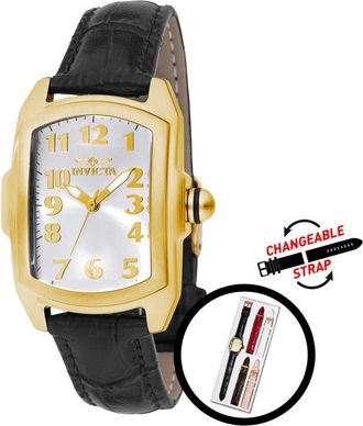 Invicta Lupah 49816 Dames Horloge - Quartz Uurwerk - Roestvrij Staal met zilveren Wijzerplaat - 29mm