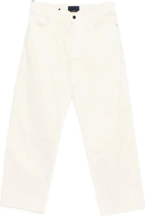 Stone Island Jeans Pantalone Loose - Heren - Regular Fit Jeans - Beige - W31 - Katoen - Jeans