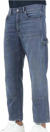 Tommy Jeans Jeans, Heren, Blauw, W36, Katoen, Otis Regular Straight Jeans