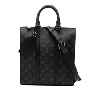 Louis Vuitton Black Pvc Leather Handbag Shoulder Bag (Pre-Owned)