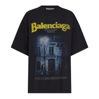 Balenciaga Dames, Tops, Zwart, Maat: XS Katoen