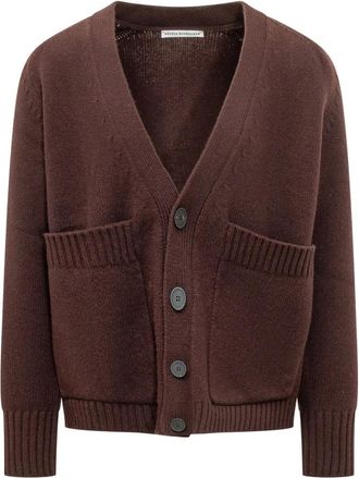 STUDIO NICHOLSON 5GG Vest - Heren - Vesten - Bruin - S - Wol - Truien & Vesten