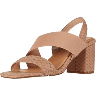 Corso Como Womens Hally2 Heeled Sandal In Latte Fanci Snake