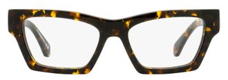 Off-white OERJ07X Tortoiseshell Acetate Rectangle Eyeglasses - Havana