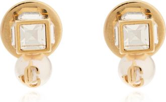 Jimmy Choo London JC Pearl Cube Studs - Dames - Oorbellen - Geel - ONE Size - Accessoires