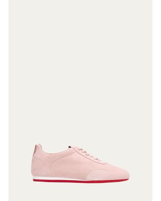Christian Louboutin Eleonora Flex Suede Low-Top Sneakers