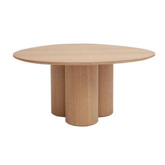 Miliboo Mesa De Centro De Dise&ntilde;o De Madera Clara Hollen
