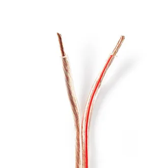 Nedis Cable Alto 2x 400 Mm Koppar 150 Metros Redondo Pvc Transparente Carrete