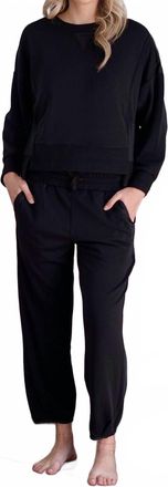 Tribal Drea Scuba Modal Jogger Pants In Black