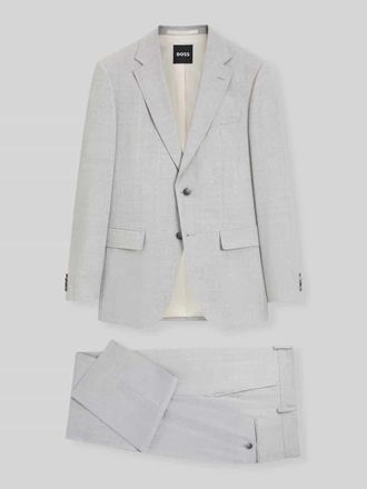 HUGO BOSS Slim Fit Anzug aus reiner Schurwolle Modell H-HUGE-2PCS-263 in Hellgrau, Gr&ouml;&szlig;e 46