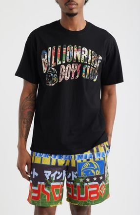 Billionaire Boys Club Curve Collage Cotton Graphic T-Shirt in Black at Nordstrom, Size Xx-Large